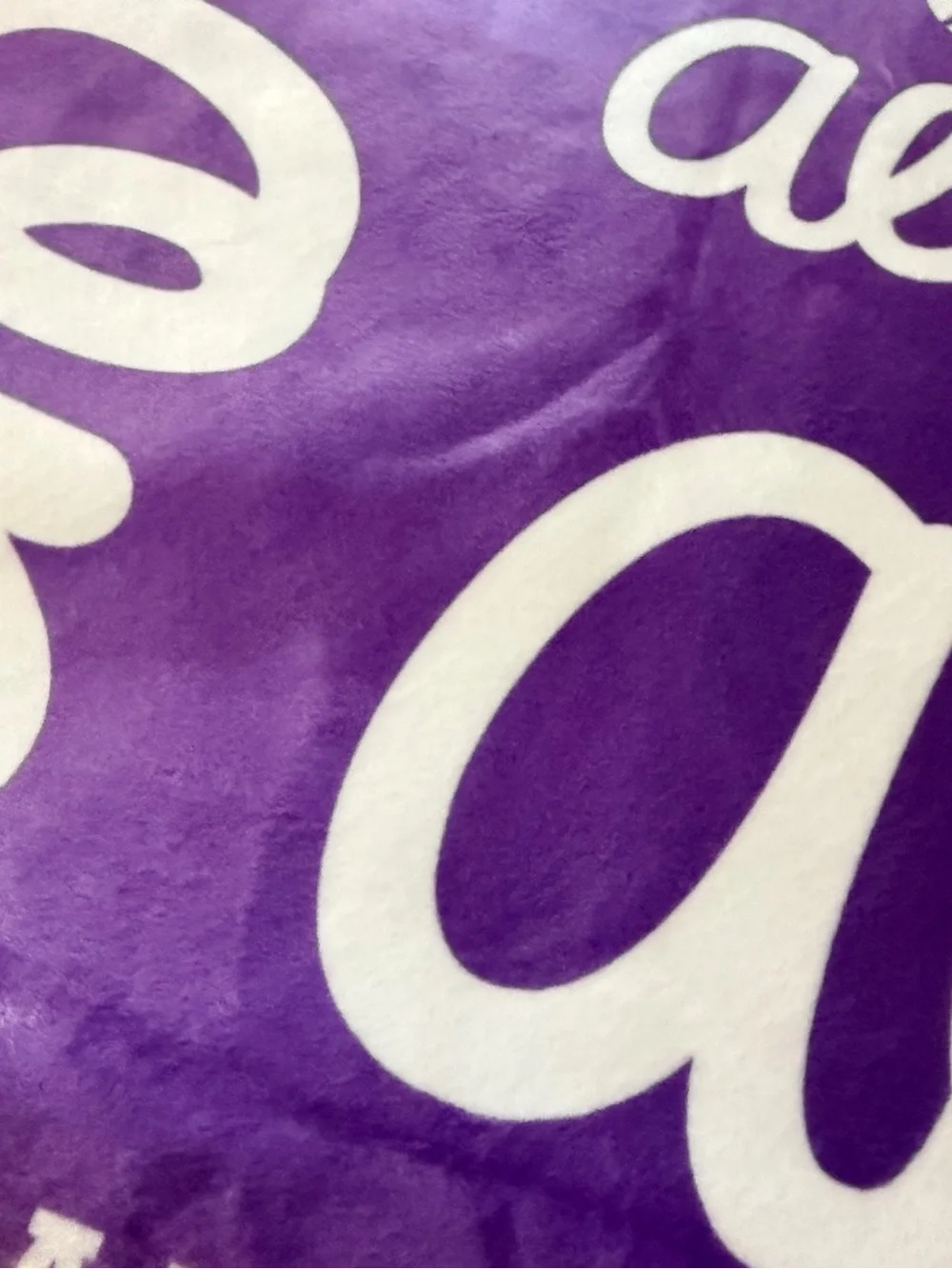 Personalized Purple 'Allison' Sports Blanket Sherpa lined